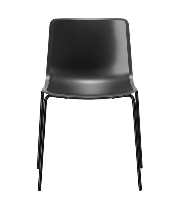 Fredericia  Pato 4 leg chair - black tube base