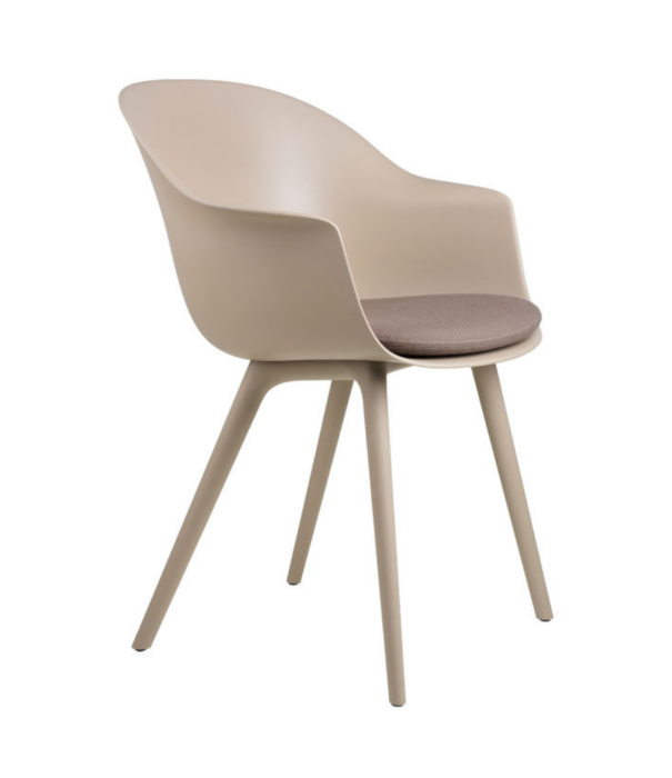 Gubi  Gubi - Bat stoel monochrome outdoor - plastic voet