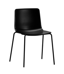 Pato Dining Chair,  black tube base