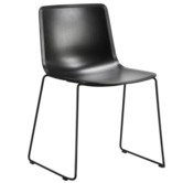 Fredericia - Pato sledge chair - black sledge base