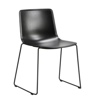 Fredericia - Pato sledge chair - black sledge base