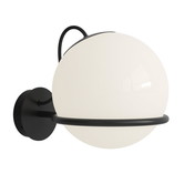 Astep: Model 238/1 wall lamp black Ø20