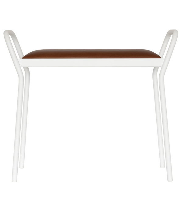 Maze  Maze  Anyone Bench black, black leather 64cm