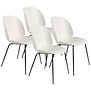 Gubi - Beetle chair alabaster white - set of 4