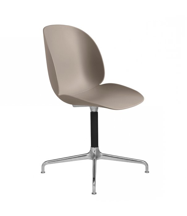 Gubi  Gubi Beetle Meeting chair 4 star base polished aluminium