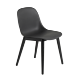 Fiber side stoel houten poten