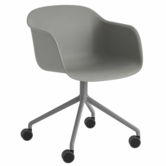Muuto  Fiber Armchair swivel with castors