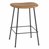 Muuto - Fiber counter stool leather - tube base