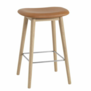 Muuto - Fiber counter stool leather - wood base