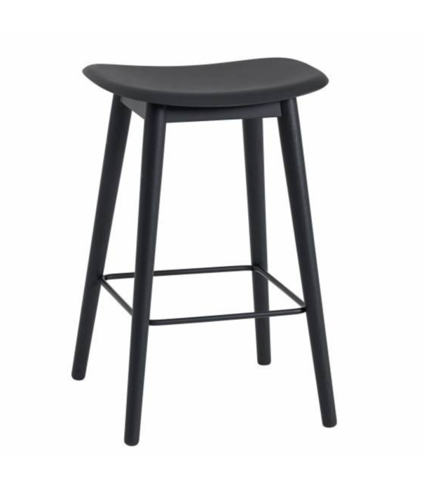 Muuto  Muuto Fiber Counter Barkruk, houten poten  H65