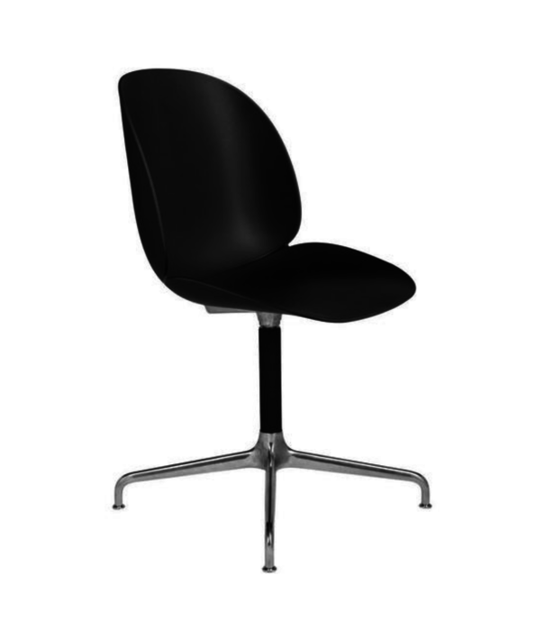 Gubi  Gubi Beetle Meeting chair 4 star base polished aluminium