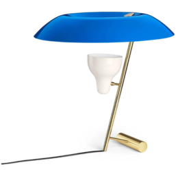 ASTEP Model 548 tafellamp messing - azuur blauw