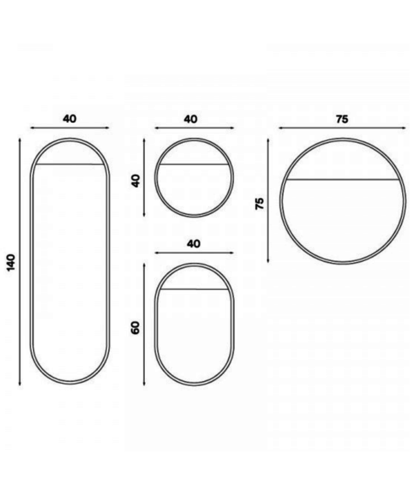 Northern  Northern -Peek spiegel circular Ø75