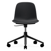 Normann Copenhagen -Form chair swivel 5W - gas lift - black aluminium