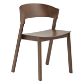 Cover Side Chair stained dark brown