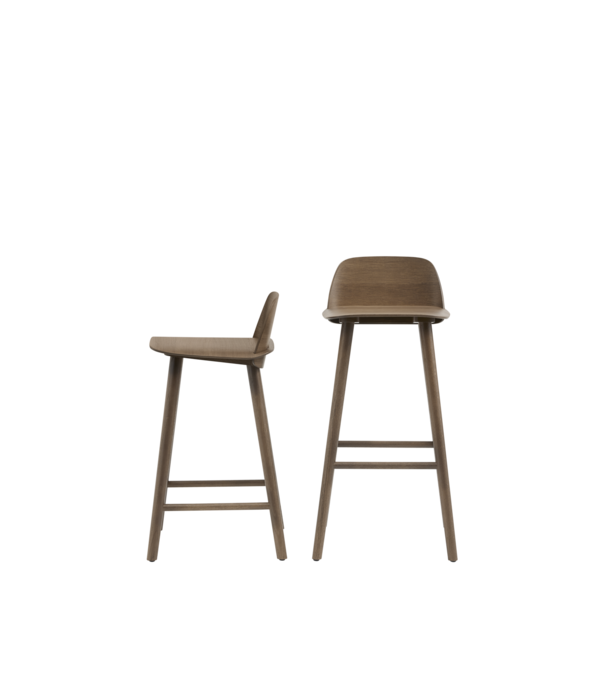 Muuto  Muuto Nerd Counter Bar stool dark brown H65