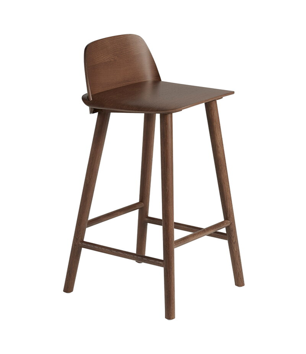 Muuto  Muuto Nerd Counter Bar stool dark brown H65