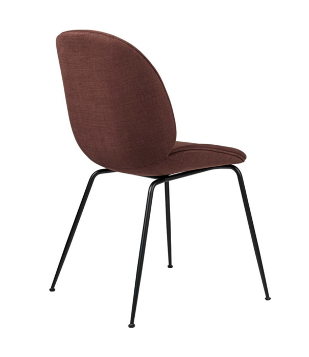 Gubi  Gubi - Beetle chair upholstered Hot Madison  - conic base black