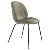 Gubi - Beetle chair black leather - conic base