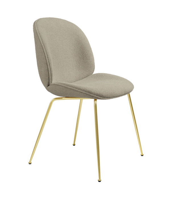 Gubi  Gubi Beetle Dining Chair boucle sand, conic base