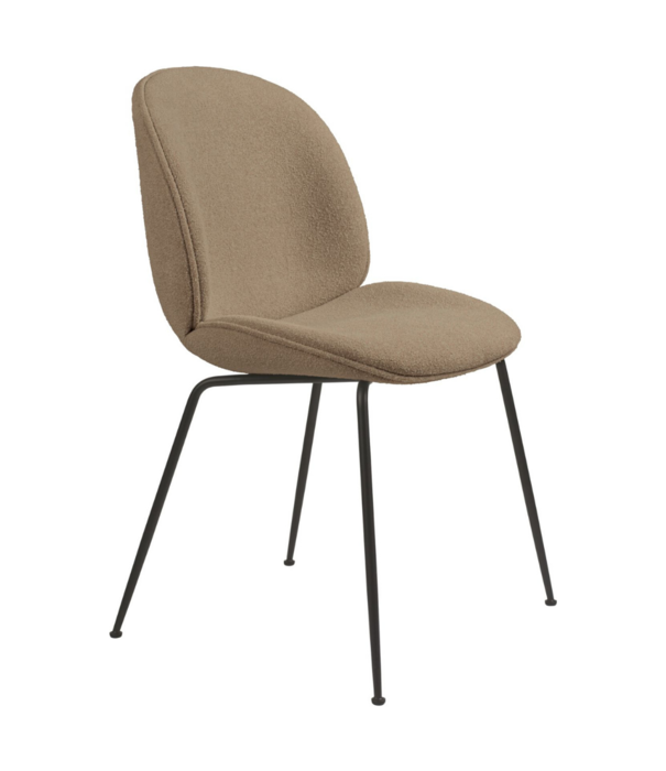 Gubi  Gubi Beetle Eetkamerstoel boucle 003  sand, conic voet