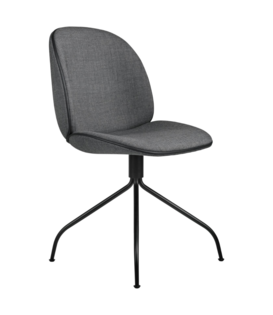 Gubi - Beetle meeting stoel upholstered - swivel base black