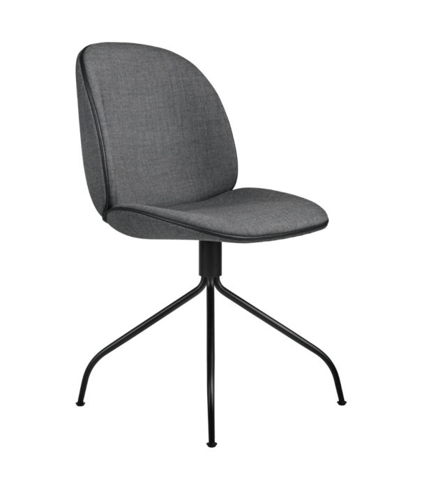 Gubi  Gubi - Beetle meeting stoel upholstered - black swivel base