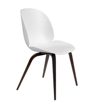 Gubi - Beetle dining chair - walnut wood base