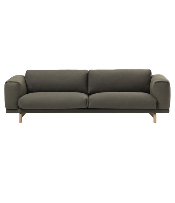 Muuto  Muuto Rest 3-seater Sofa, oak wood base variants