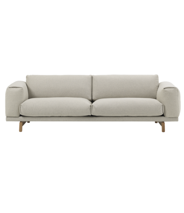 Muuto  Muuto Rest 3-seater Sofa, oak wood base variants