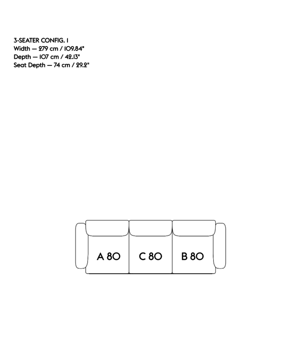 Muuto  Muuto - In Situ 3-seater Sofa - configuratie 1