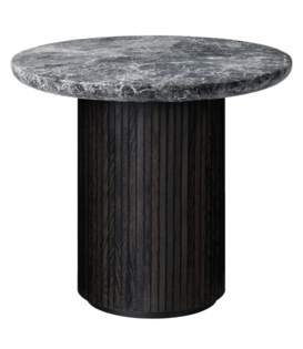 Gubi - Moon Lounge Tafel Rond, grijs marmer Ø60