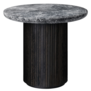 Gubi - Moon Lounge Table Round, grey marble