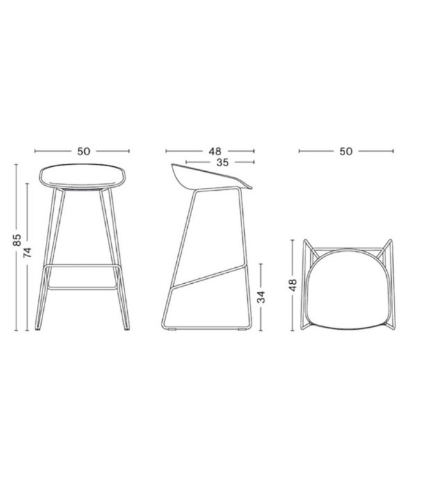 Hay  Hay AAS 39 Bar Stool upholstered