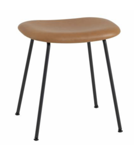 Muuto - Fiber stool leather - tube base
