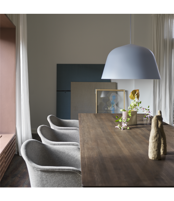 Muuto  Muuto Fiber Armstoel stof Remix 152, swivel met return