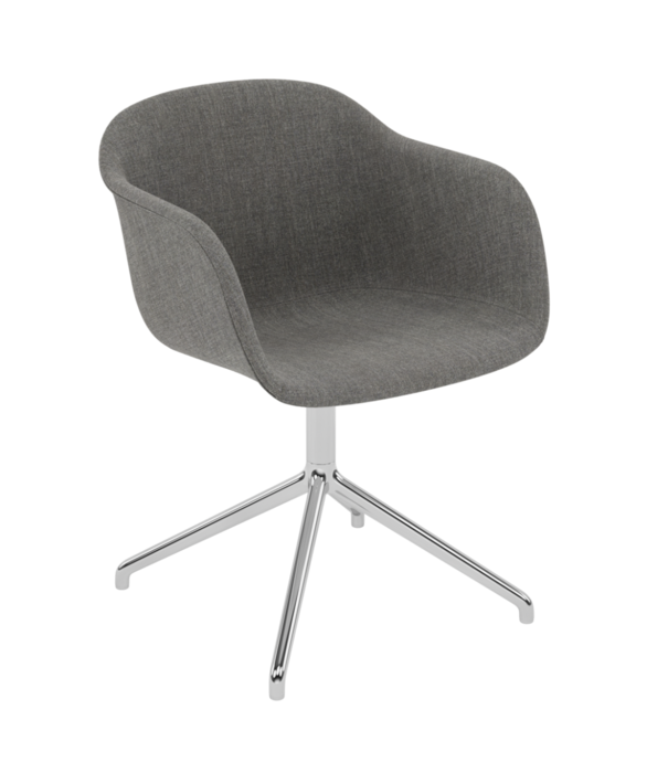 Muuto  Muuto Fiber Armstoel stof Remix 152, swivel met return