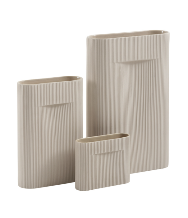 Muuto Ridge Vase beige