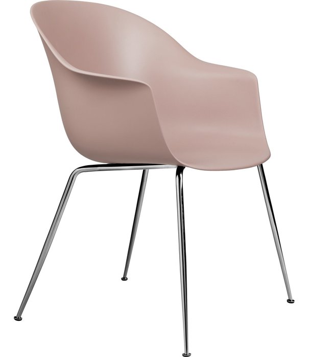 Gubi  Gubi - Bat Dining Chair - conic base chrome