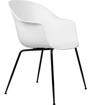 Gubi - Bat Dining Chair - conic base black