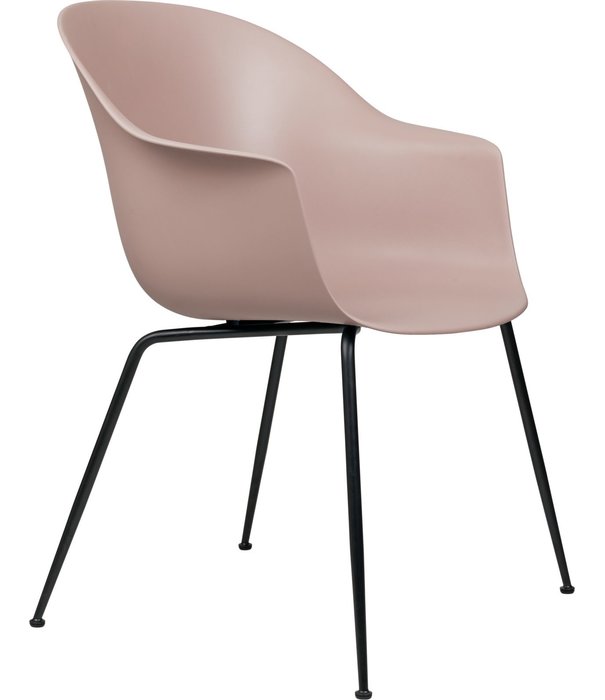 Gubi  Gubi - Bat dining chair - conic base black