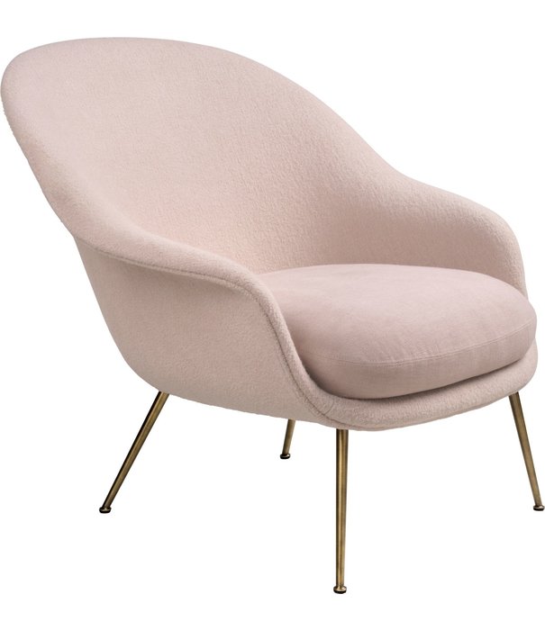 Gubi  Gubi Bat Lounge Chair Upholstered, Low back, conic base
