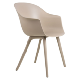 Gubi - Bat dining chair monochrome - plastic base