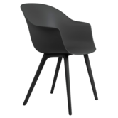 Gubi Bat Stoel Monochrome black, plastic voet