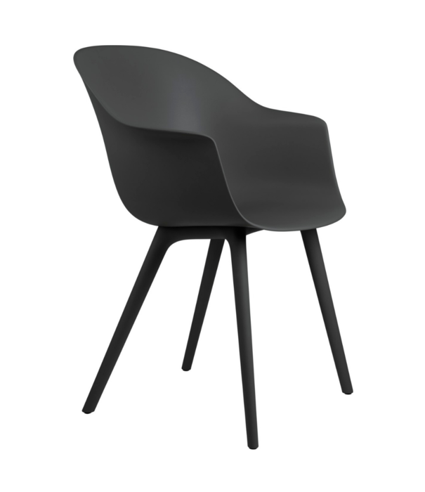 Gubi  Gubi - Bat dining chair monochrome - plastic base