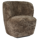 Gubi Stay Collection, Stay lounge chair small sheepskin