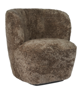 Gubi - Stay Lounge Chair Small, base black