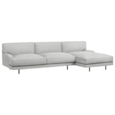 Gubi - Flaneur 2 zits bank met chaise longue