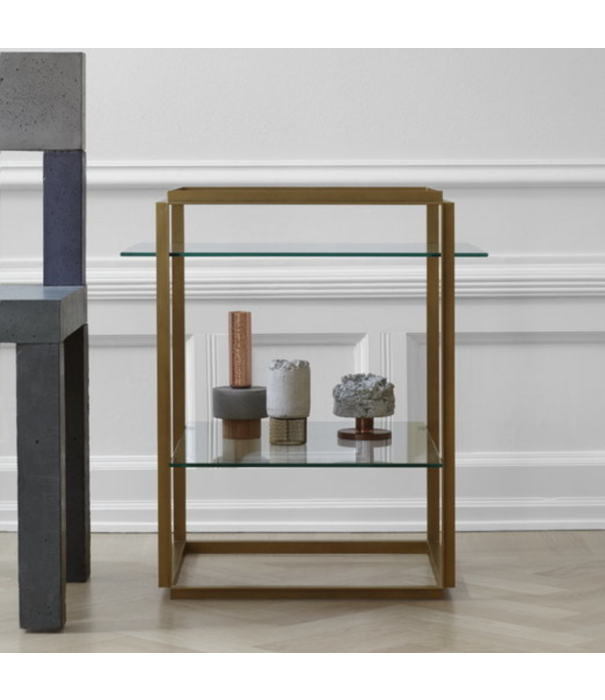 New Works  New Works - Florence Side Tabel Brass / Glass