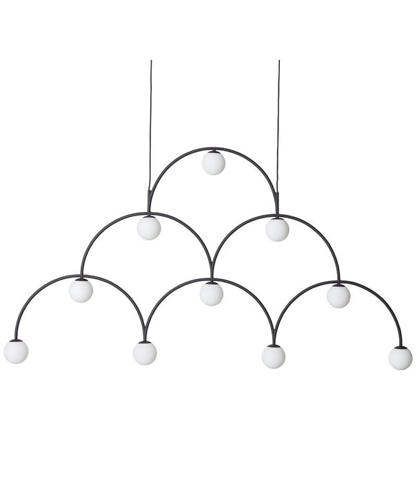 Pholc  Pholc Bounce 169 Hanglamp zwart, opaal